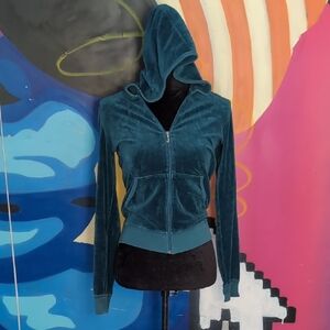 Juicy Couture Teal Velour Jacket